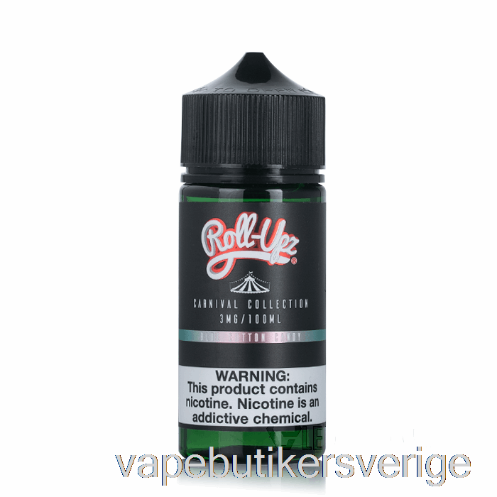 Vape Sverige Carnival - Blå Sockervadd Från Juice Roll-upz - 100ml 6mg